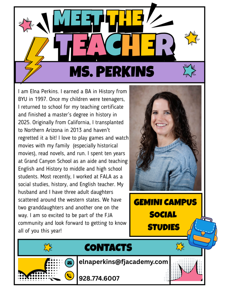 Welcome Ms. Perkins