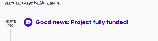 fully funded!