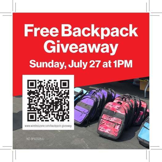 2025 Backpack Giveaway