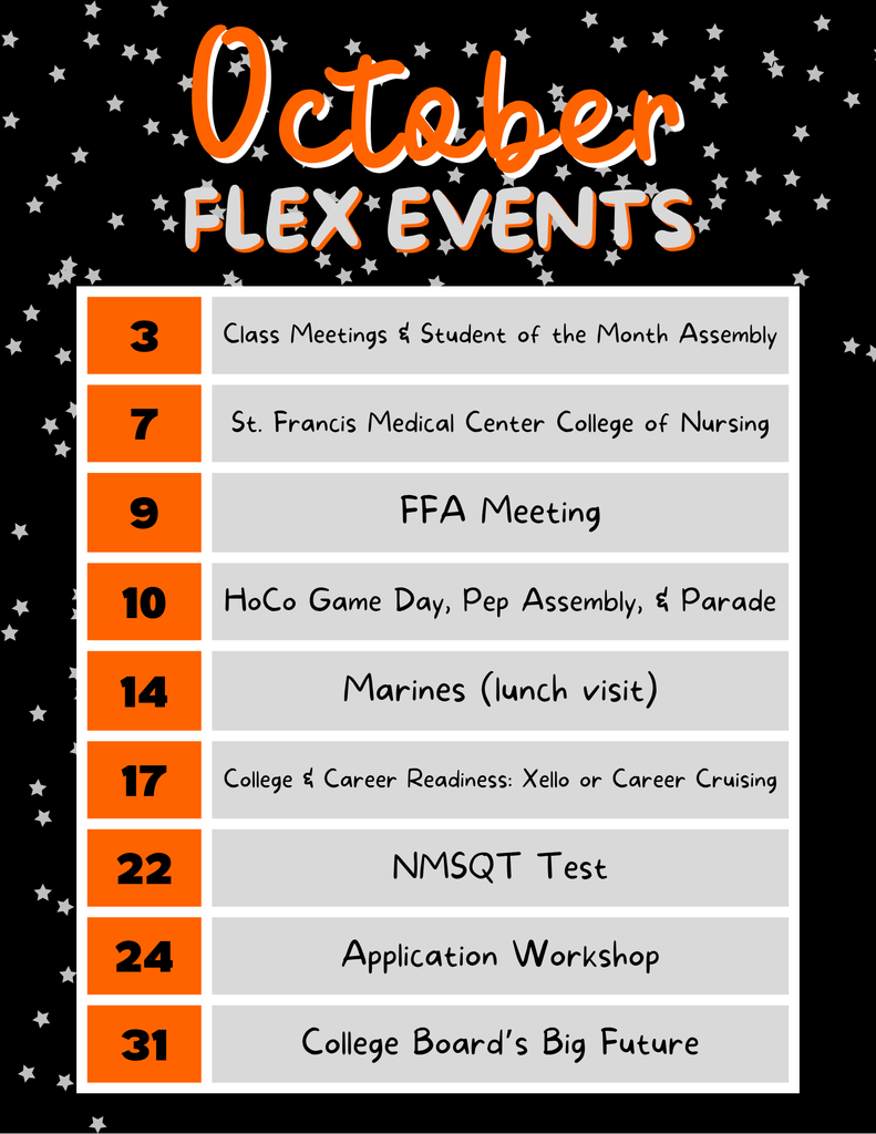 October Flex Events