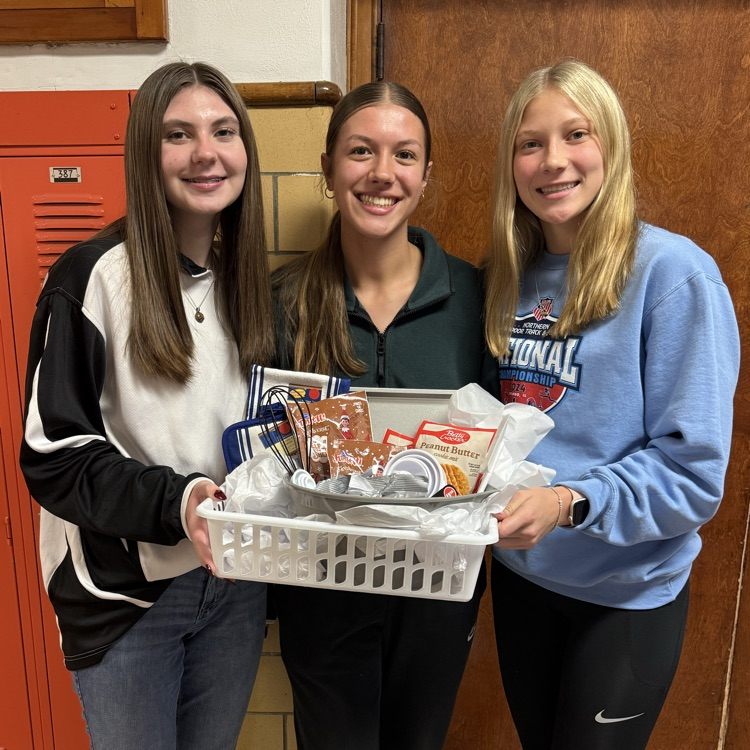 class of 2028 donated a basket to Flanagan Rehab for their Bingo night! 