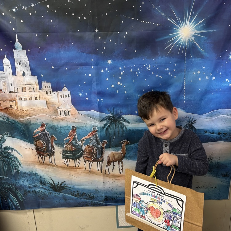 Ms. Decker’s PM preschool enjoying day 1 of Christmas Around the World