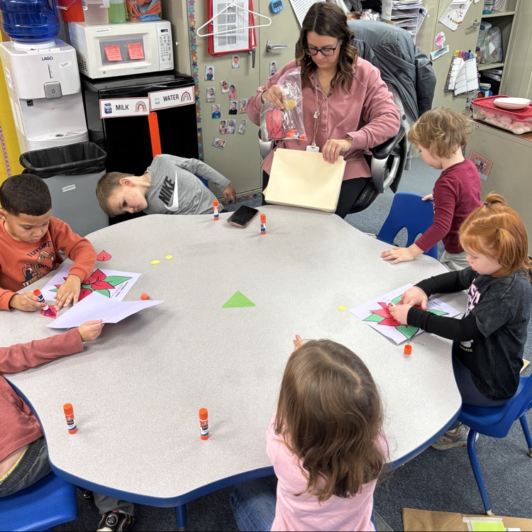 Ms. Decker’s PM preschool enjoying day 1 of Christmas Around the World.