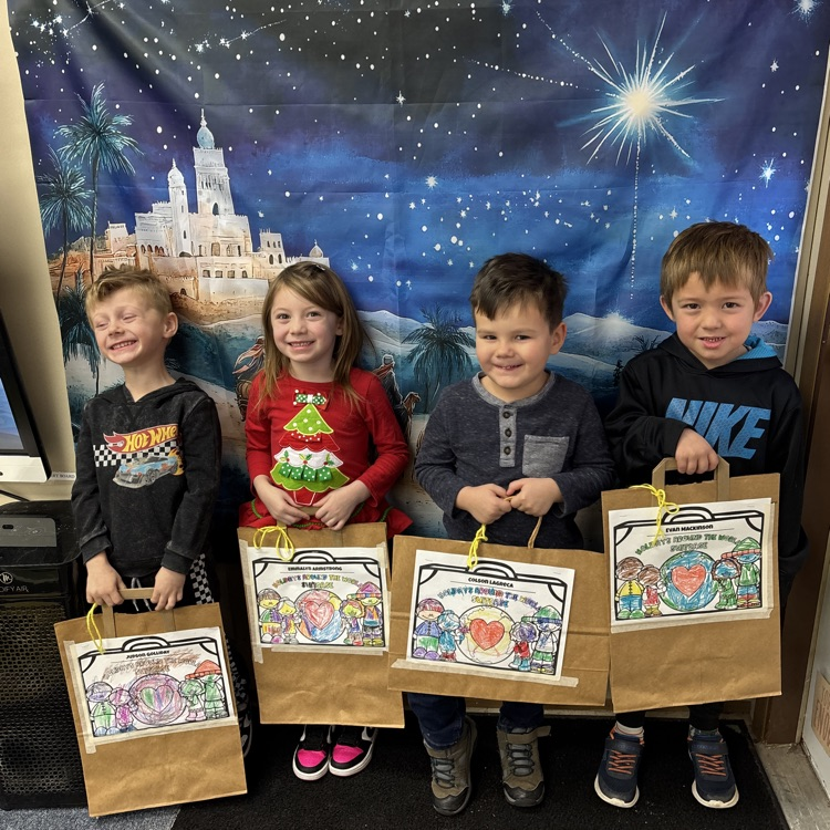 Ms. Decker’s PM preschool enjoying day 1 of Christmas Around the World.