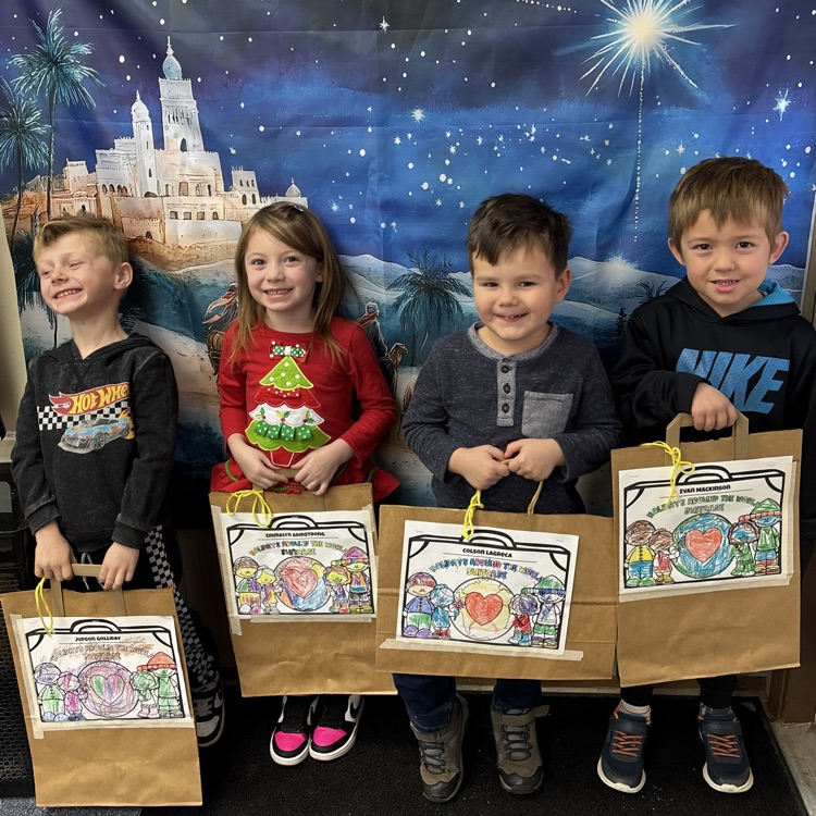 Ms. Decker’s PM preschool enjoying day 1 of Christmas Around the World.