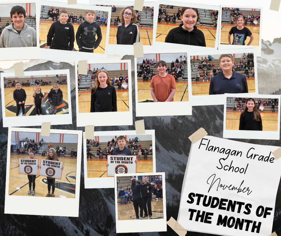 Flanagan Grade School November Students of the Month