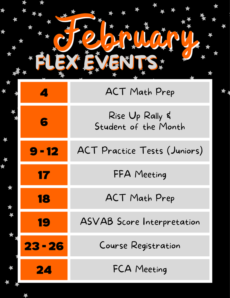 Feb Flex Events List