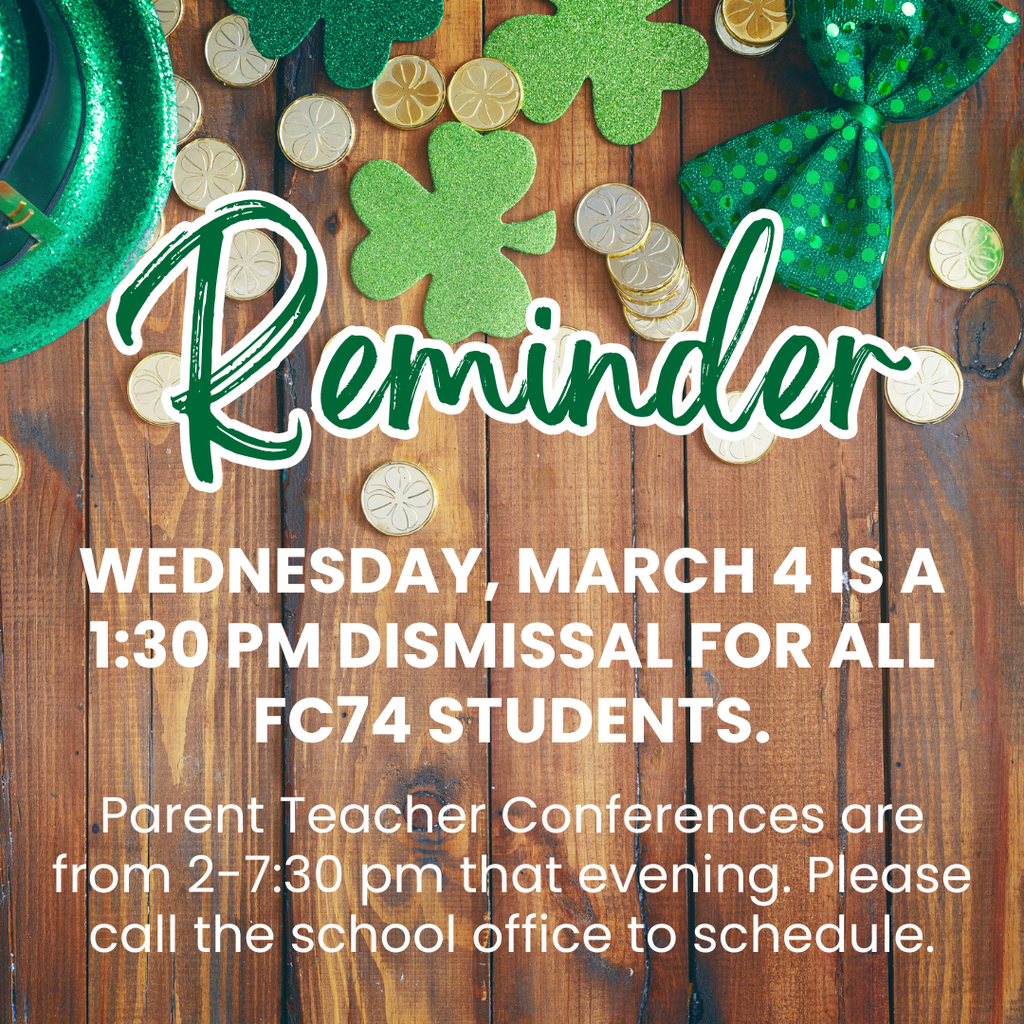 1:30 Dismissal Reminder