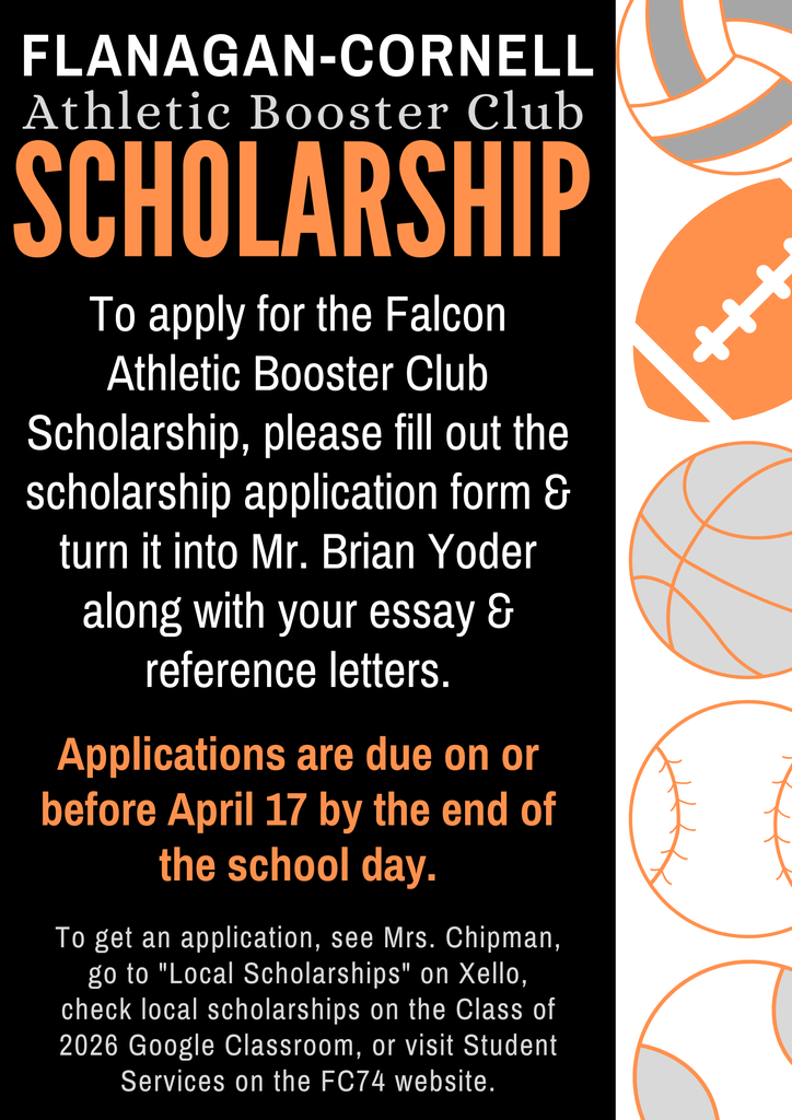 26 Booster Club Scholarship