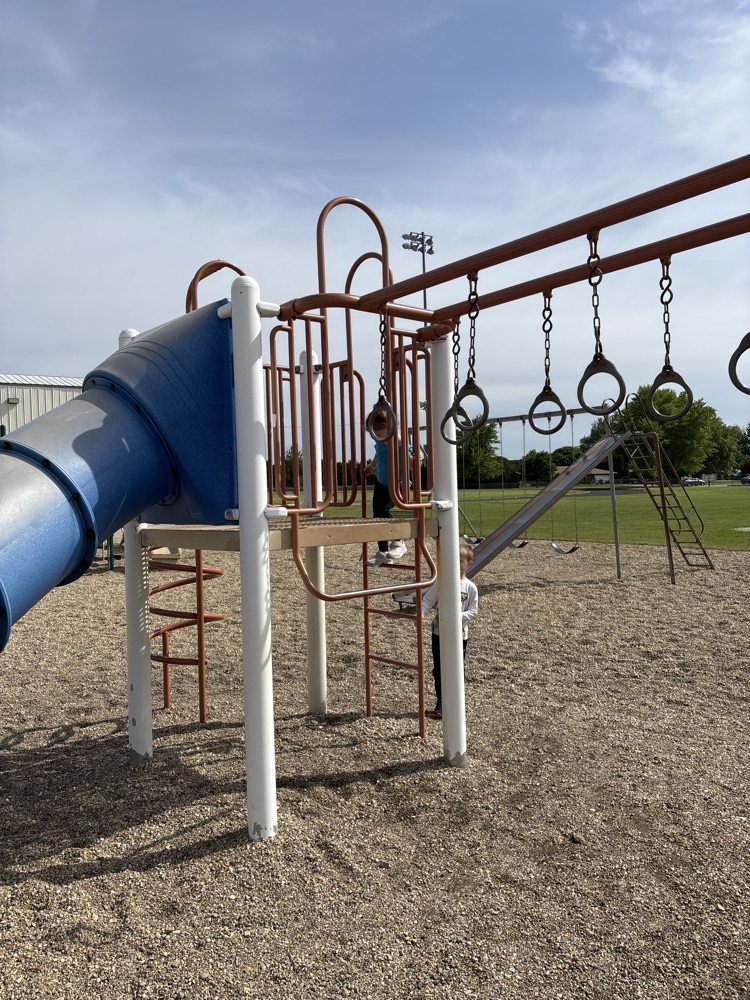 climbing to the slide