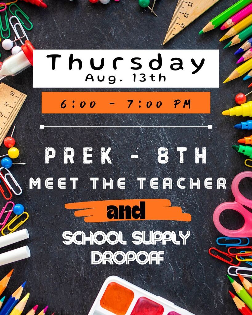 Meet the Teacher and School Supply Dropoff