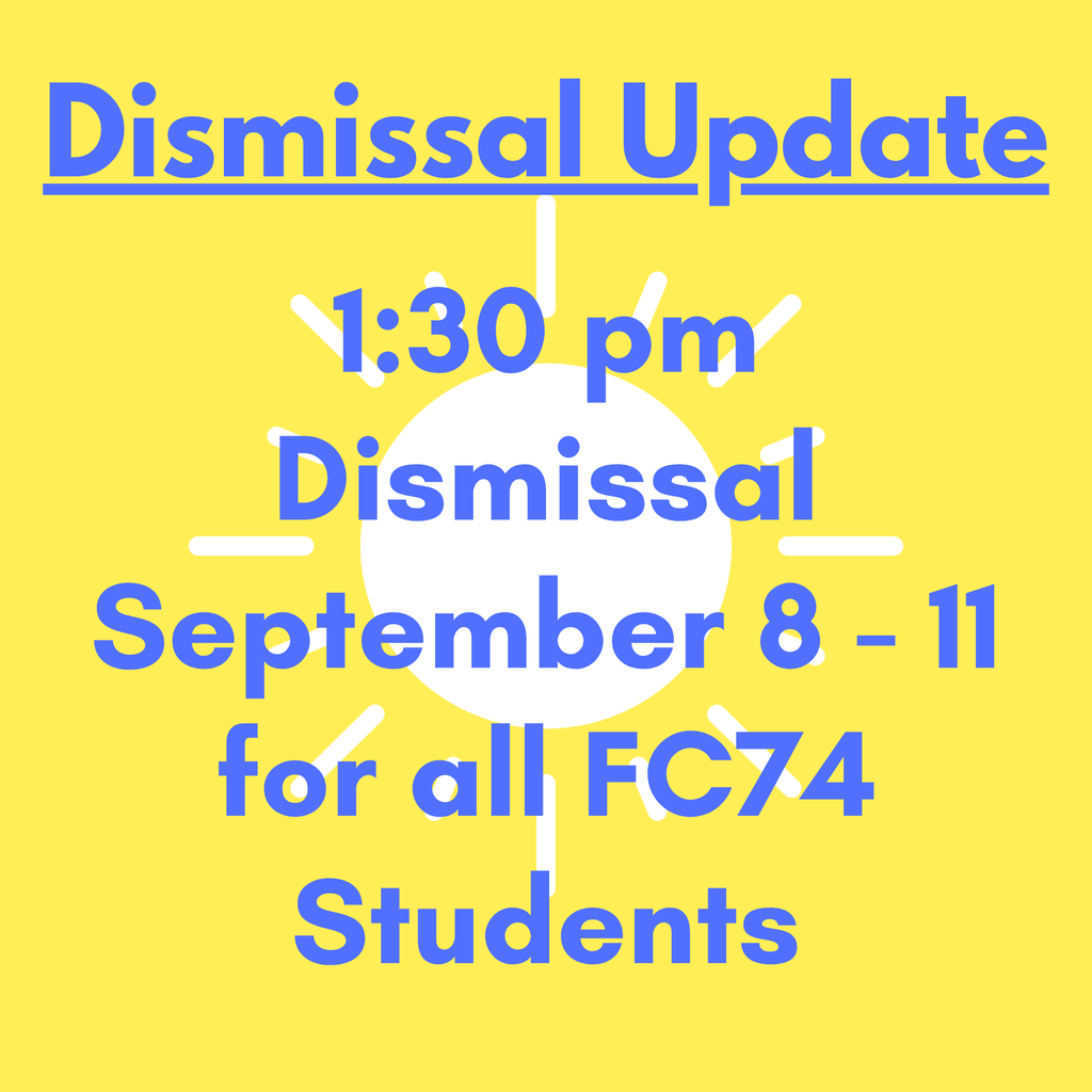 Dismissal Sept 8 - 11