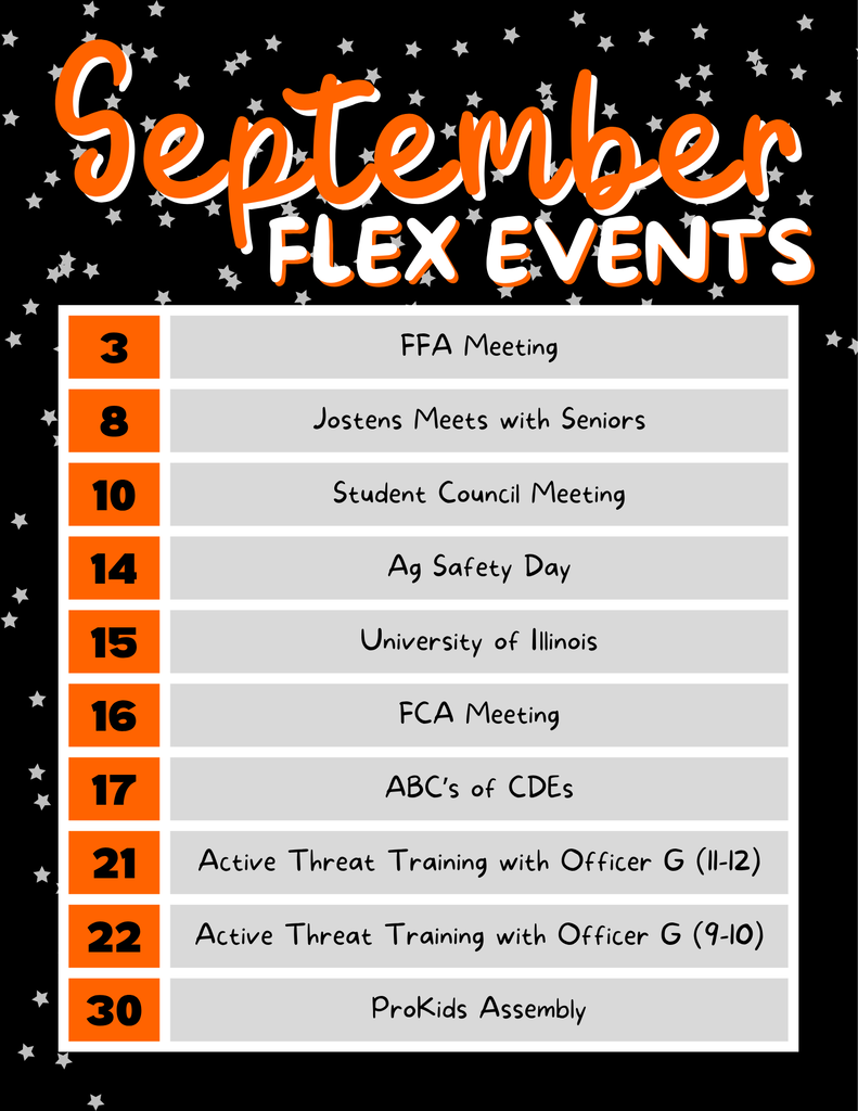 Sept 26 List