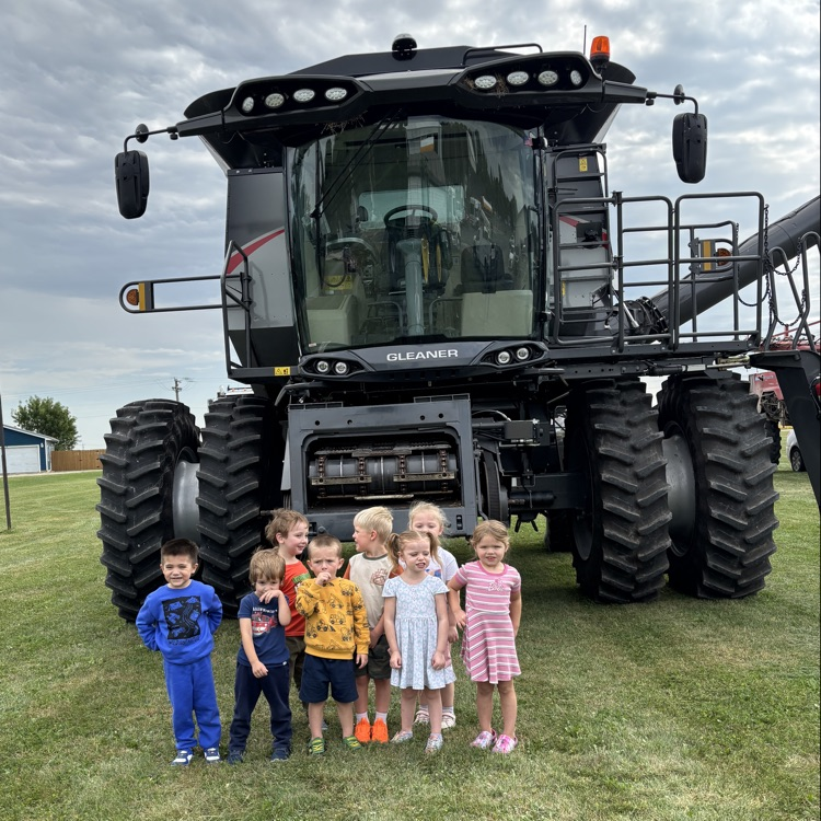 Ms. Dennis PM PreK got to take a sneak peek at the farm show for High School Ag class
