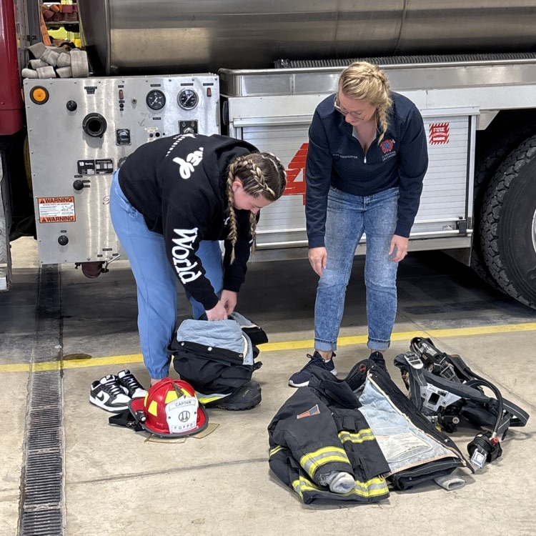 Ms Sydney getting ready to be a Fire woman