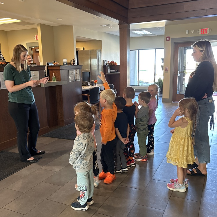 Ms Sydney’s PM PreK checking out all the coins  