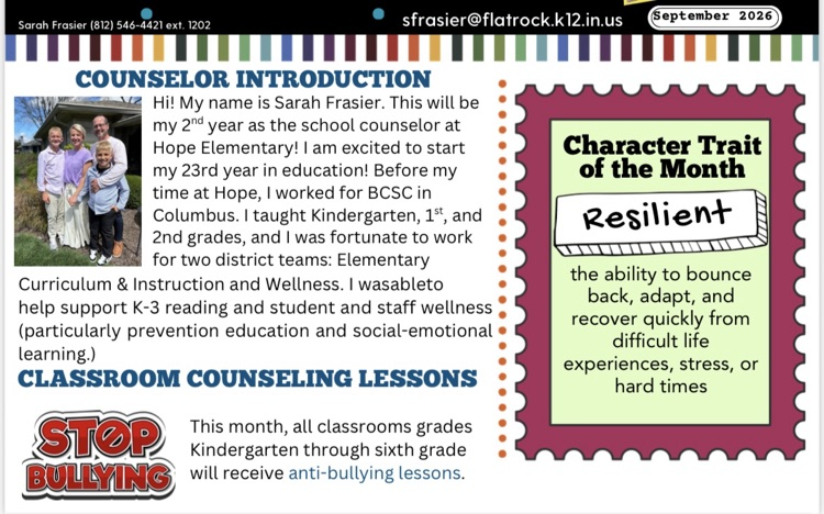 September newsletter