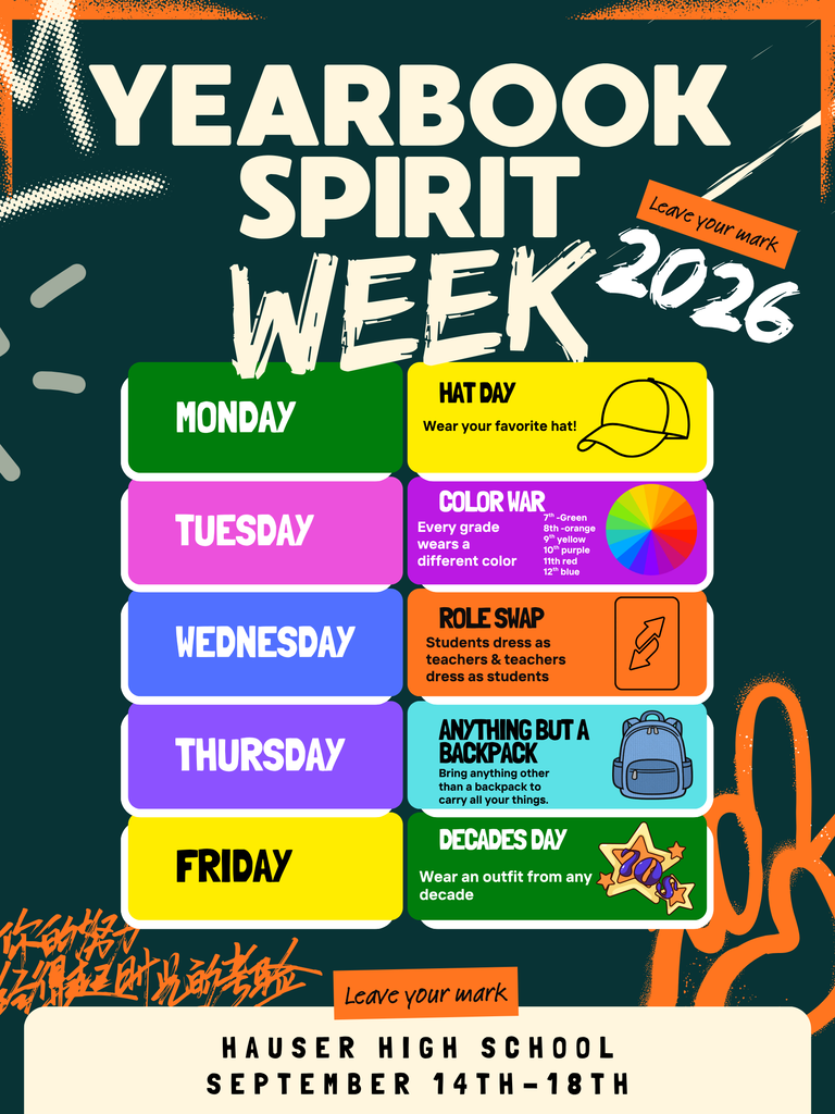 Yearbook spirit week
