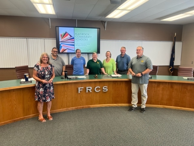Retiree Awards at the School Board Meeting