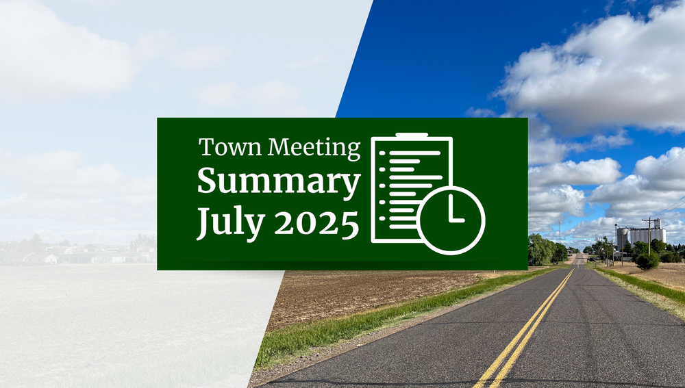 Fleming Colorado July 2025 Town Meeting Summary