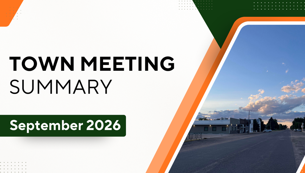 Fleming Colorado Town Meeting Summary September 2026