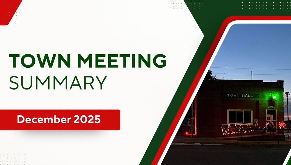Fleming Colorado Town Meeting Summary December 2025