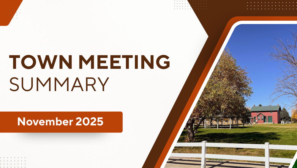 Fleming Colorado Town Meeting Summary November 2025