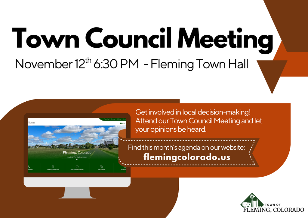 Town Council Meeting November 2025 Fleming Colorado