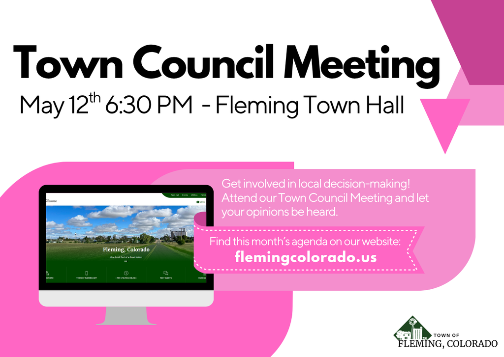 Fleming Colorado Town Council Meeting May 2026