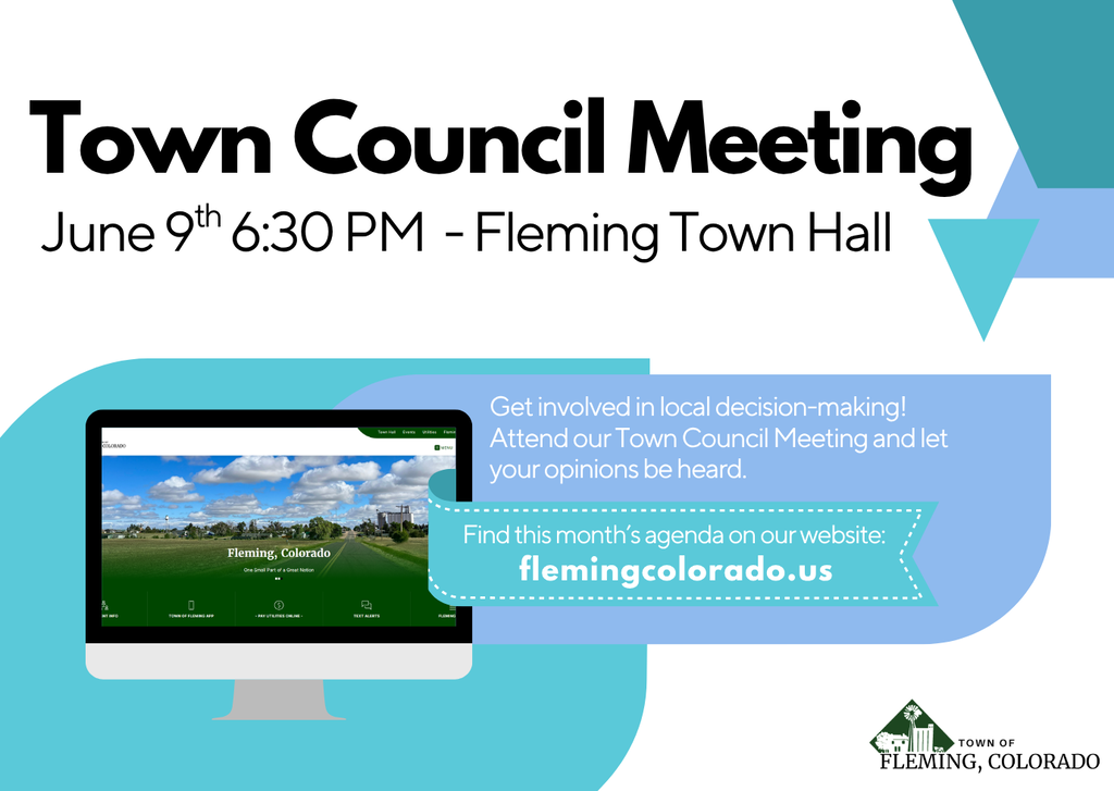 Fleming Colorado Town Council Meeting June 2026