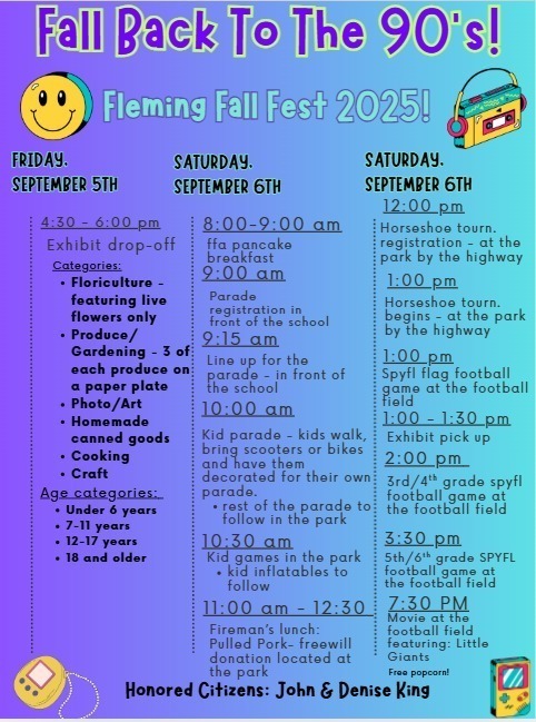 Fleming Colorado 2025 Fall Festival