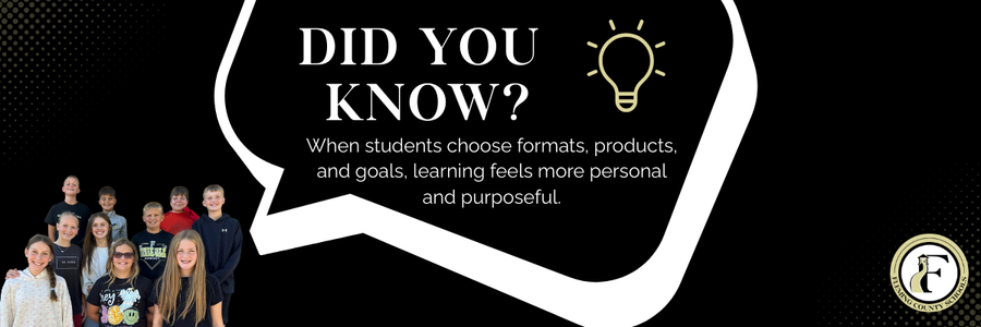 Did You Know: Students Take Greater Ownership When They Help Design the Pathway They Follow?