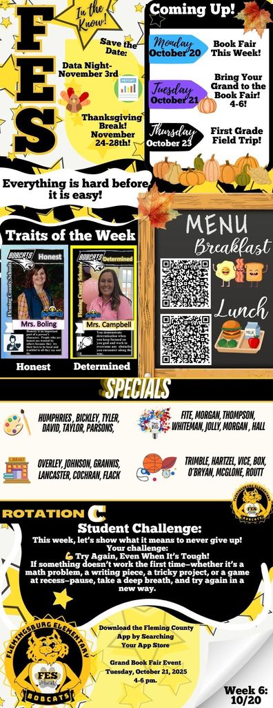 This Week At FES! 10/20