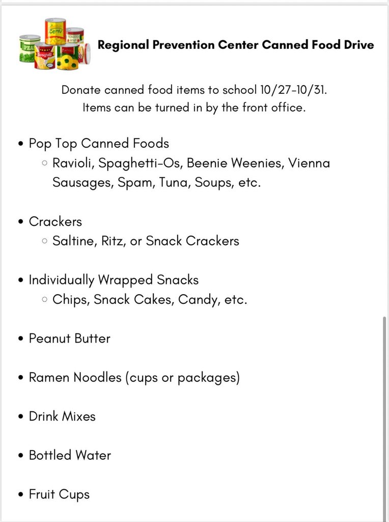 RPC Canned Food Drive