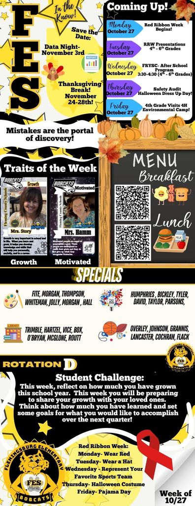 FES In the Know 10/27-10/31