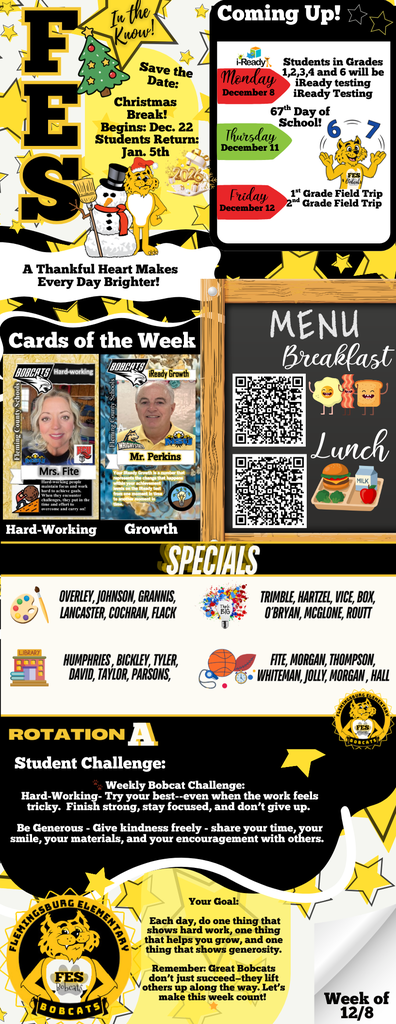 FES In the Know December 8-12