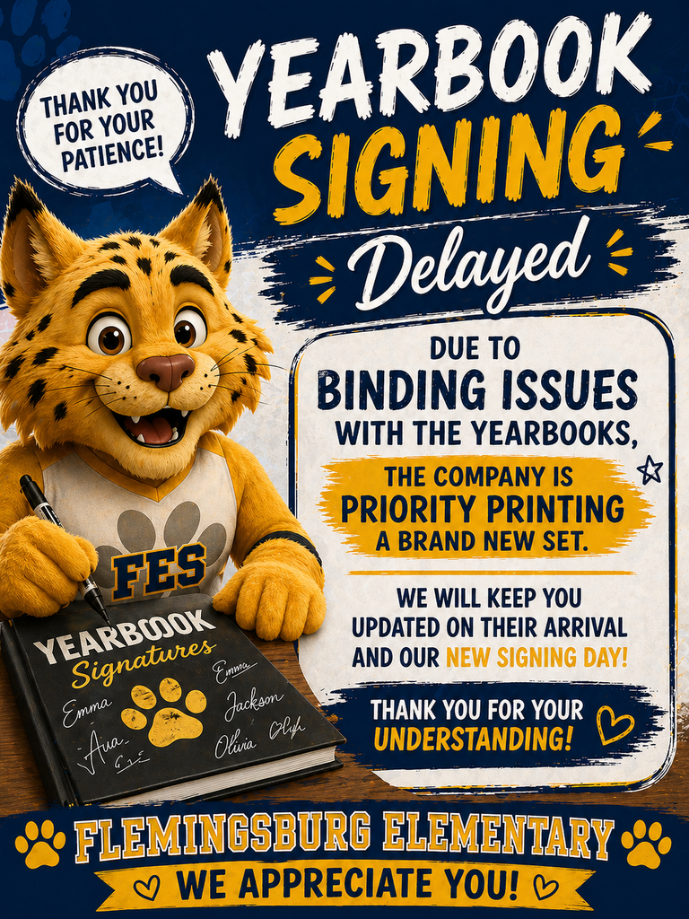 Yearbook Signing Delayed
