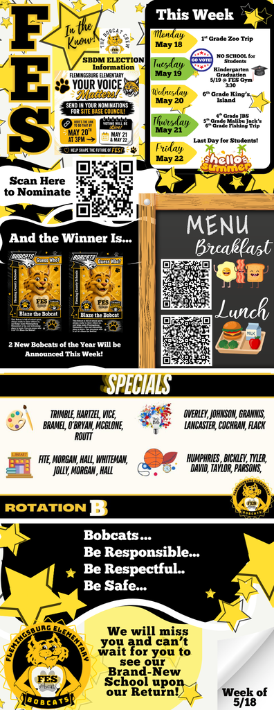FES In the Know! 5/18-5/22