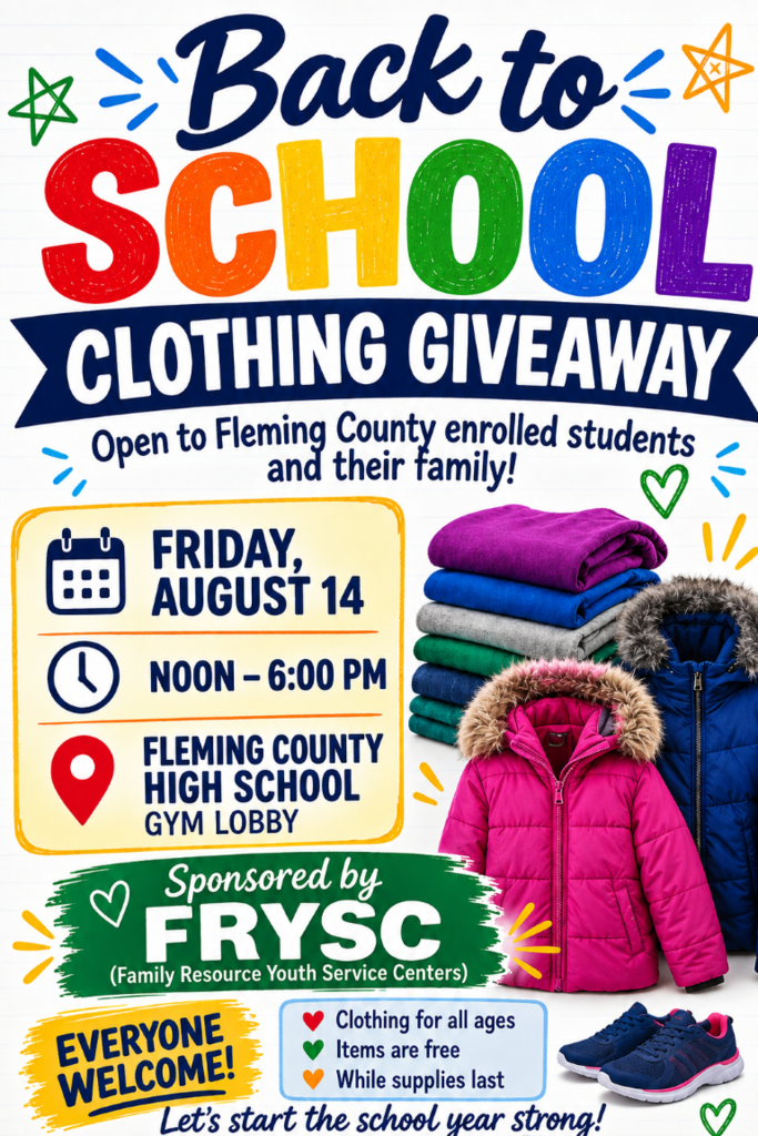 FCS Back to School Clothing Giveaway