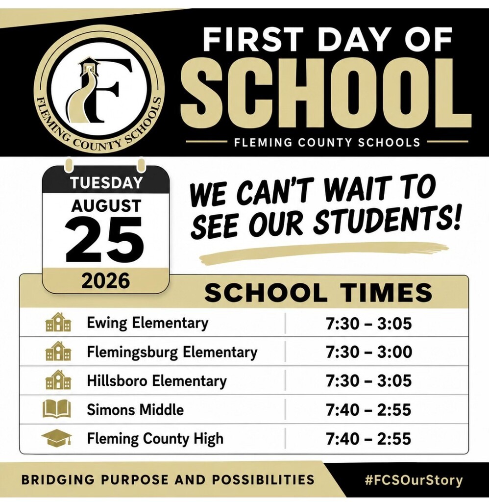 FCS 2026-2027 School Times