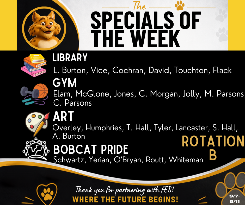 Specials of the Week 9/7