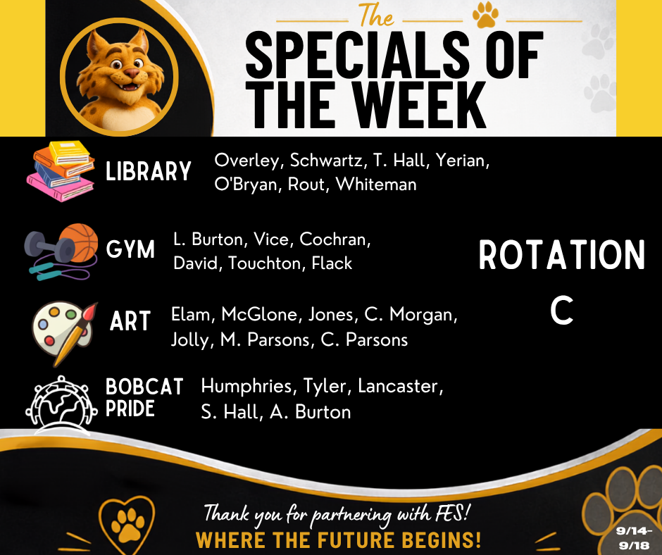 Specials of the Week