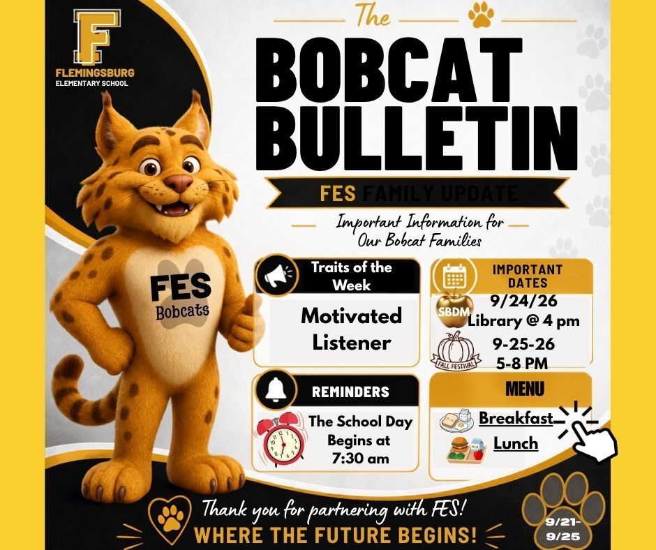 Bobcat Bulletin 9/21