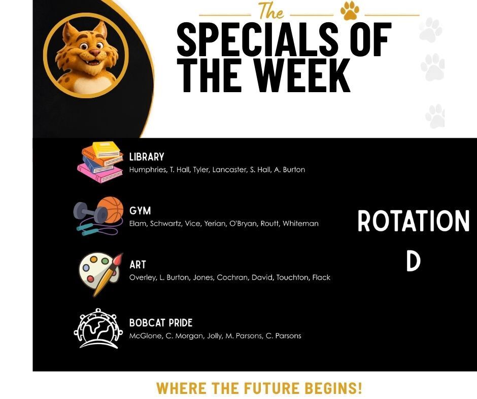 Specials of the week