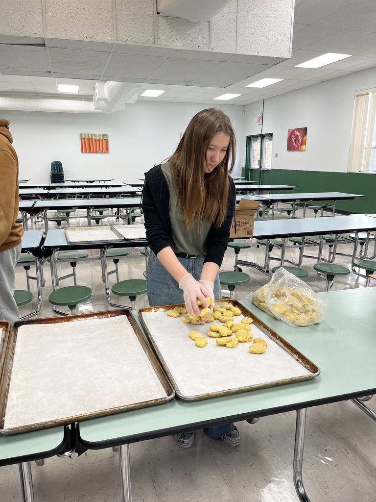 Ashley making chicken wings