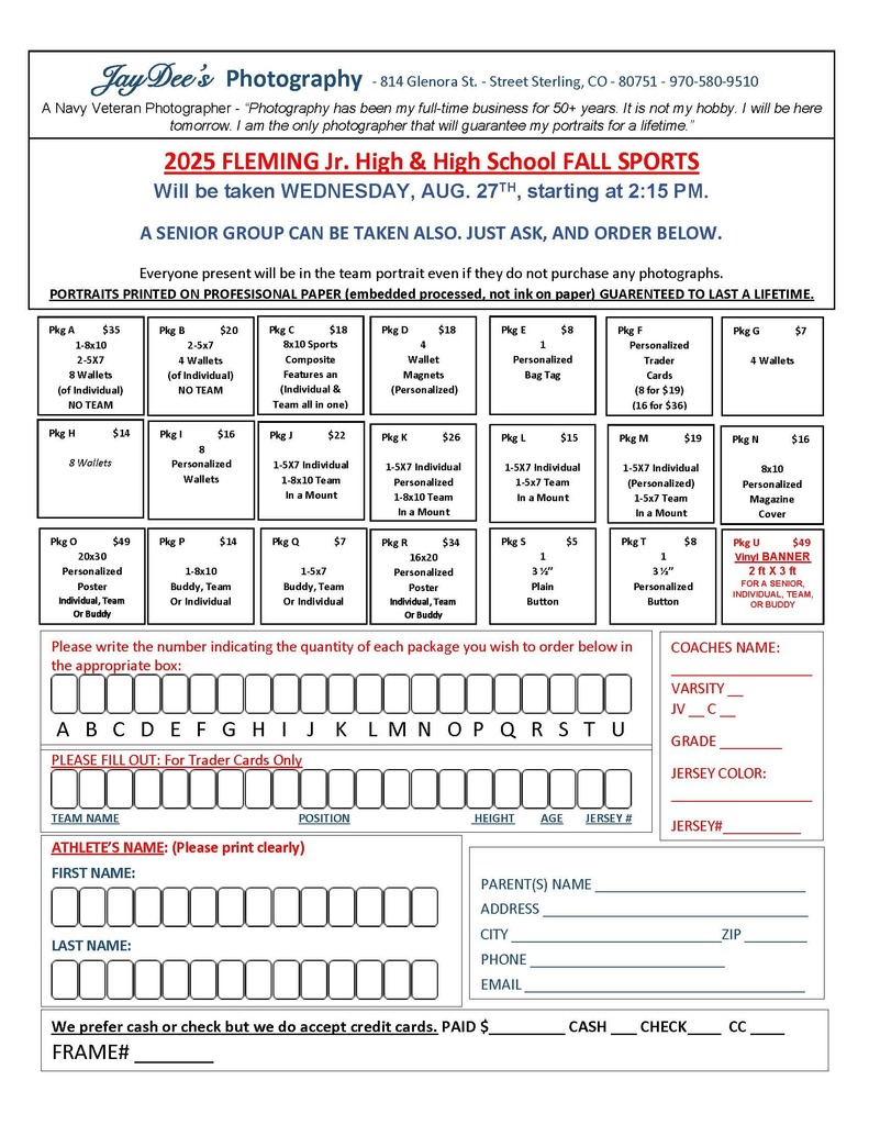 Fall Sports Pictures