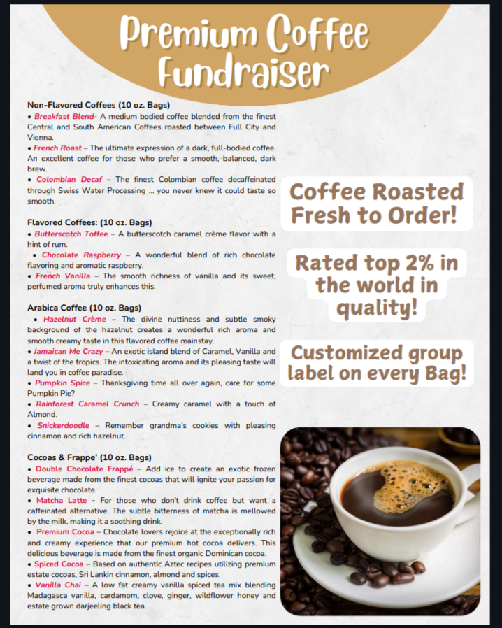 Coffee Fundraiser