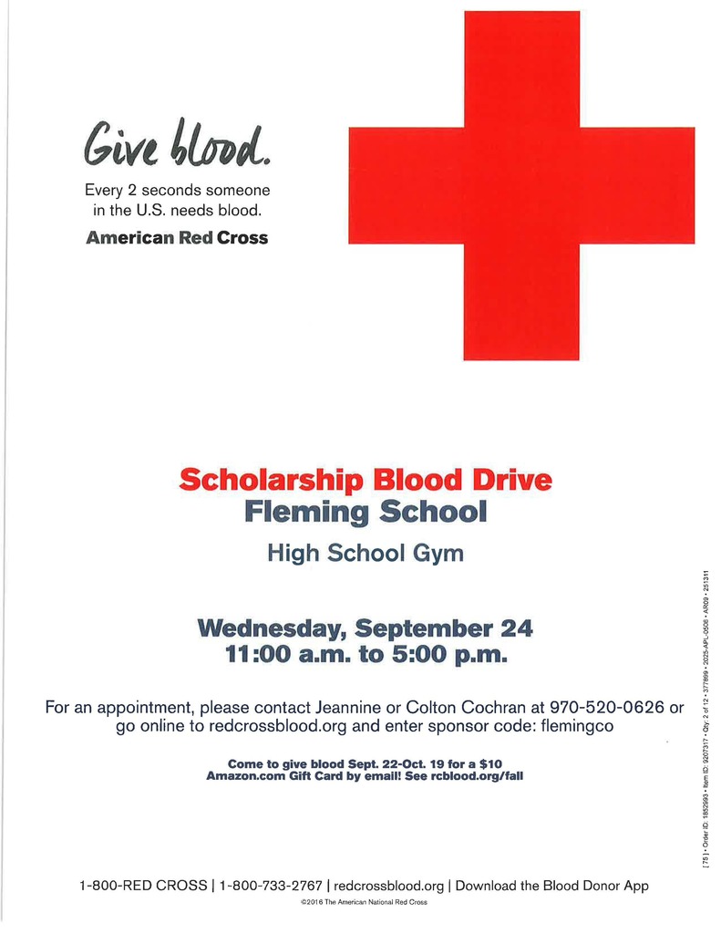 Blood Drive on September 24th