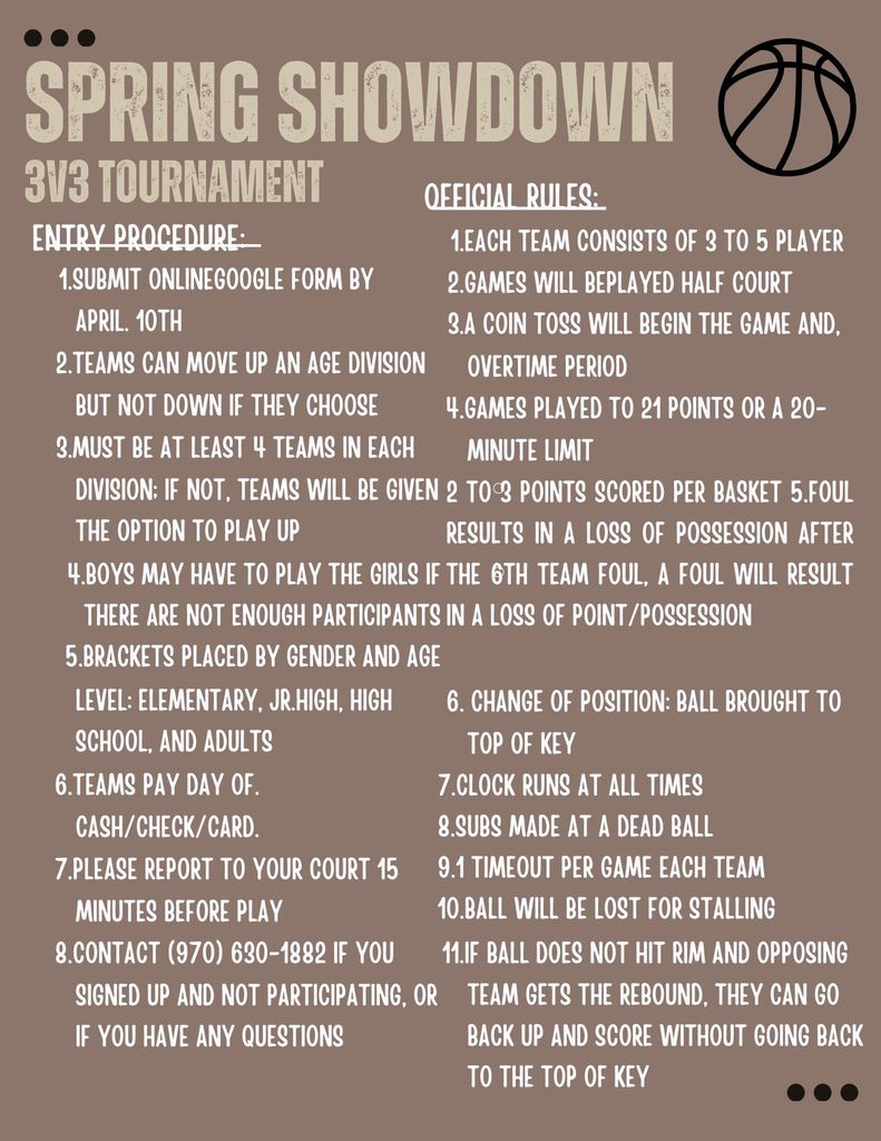 Spring showdown basketball tournament