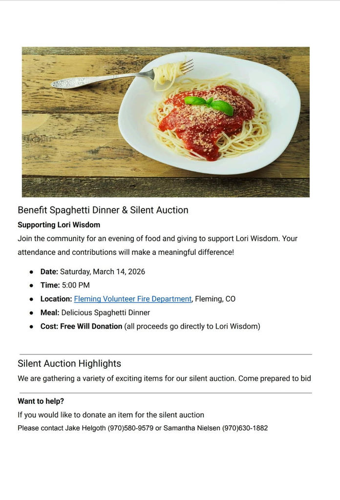 Benefit dinner